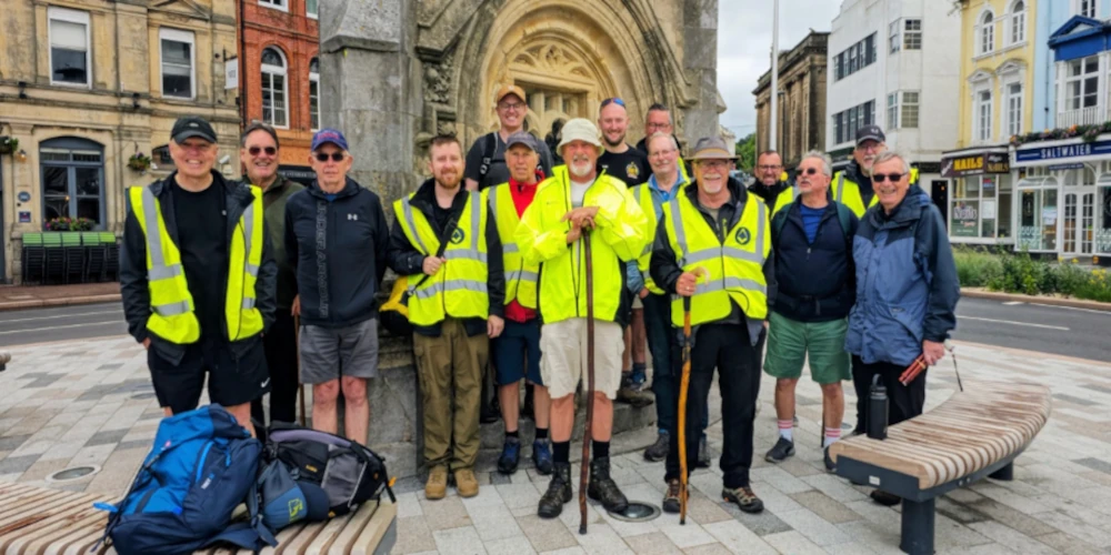 In front of the Clock Tower at the start of the walk
