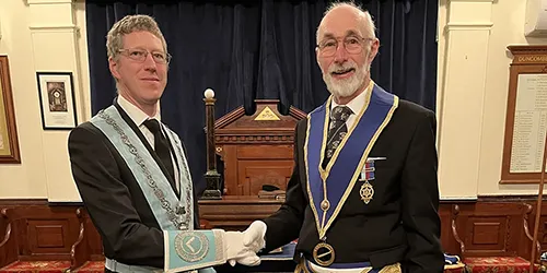 Worshipful Master with Provincial Grand Mentor