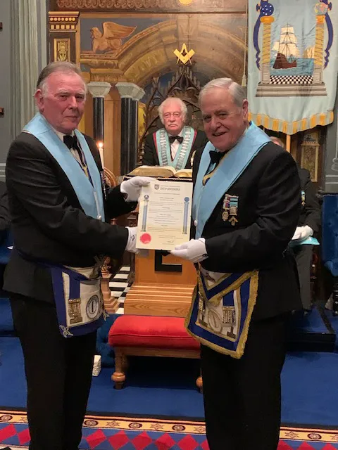 Rex Latham 50 Years Certificate