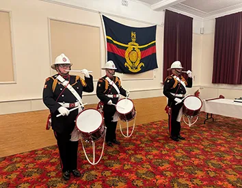 Fire Brigade Corps of Drums at Per Mare Per Terram Lodge 9355