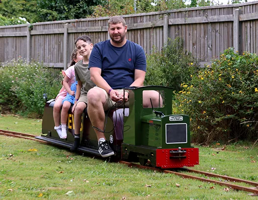 Train ride at family fun day