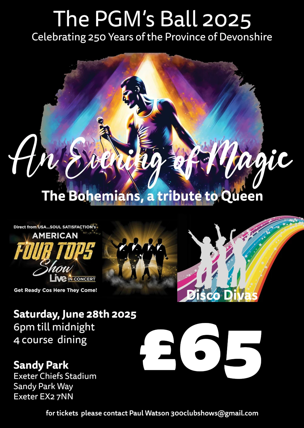 Advert poster for the PGMs ball 2025